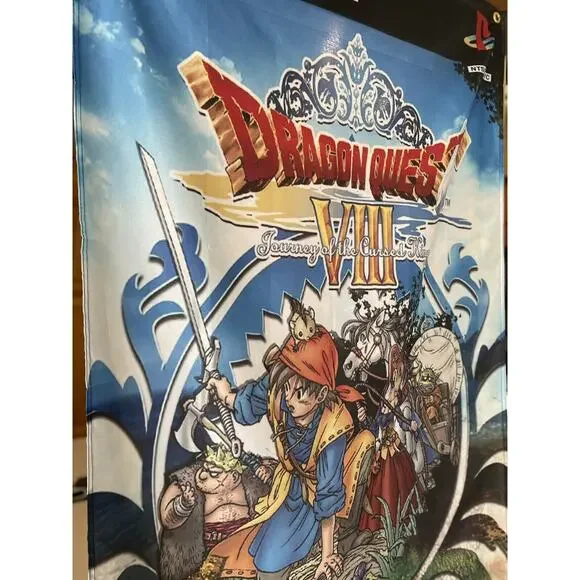 Dragon Quest VIII Journey of the Cursed King 5' Flag Banner Sony PS2 PlayStation